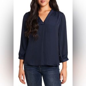 Vince Camuto Navy Blue Blouse